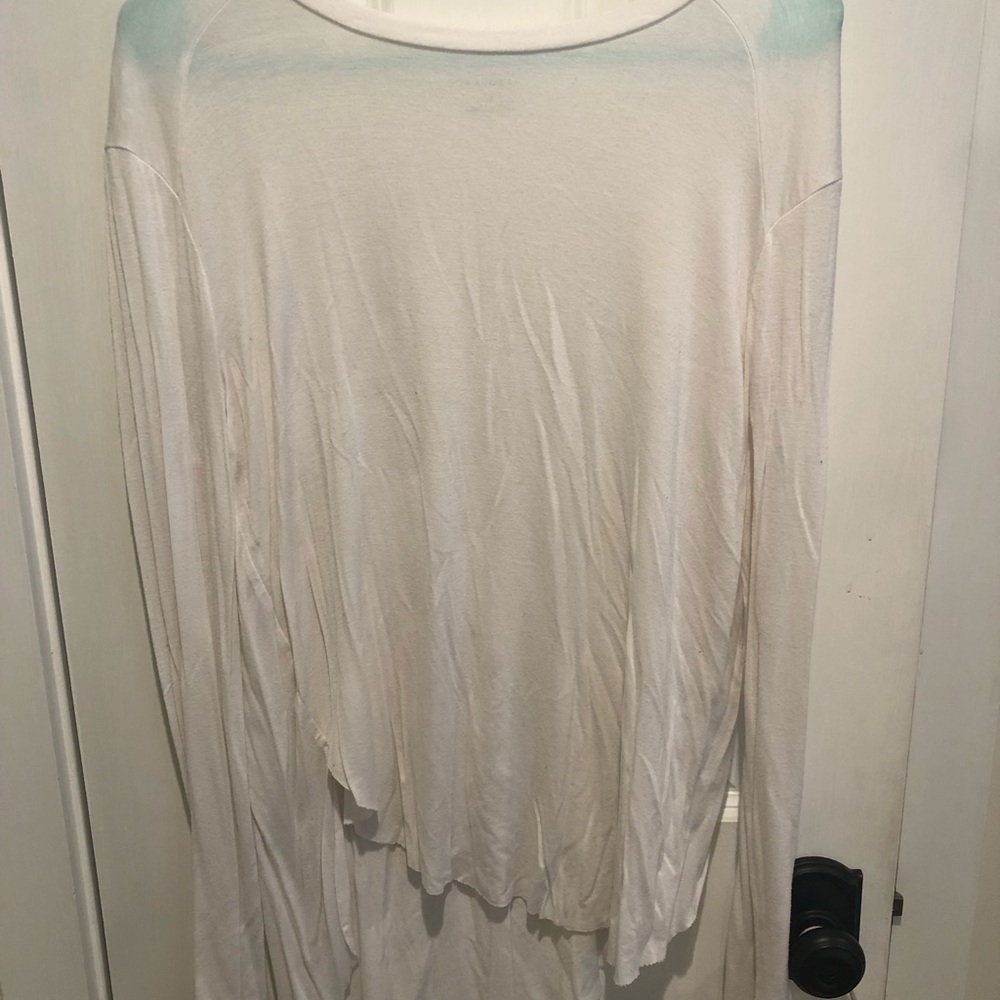 Halogen White Long-Sleeve Lightweight Crew Tee